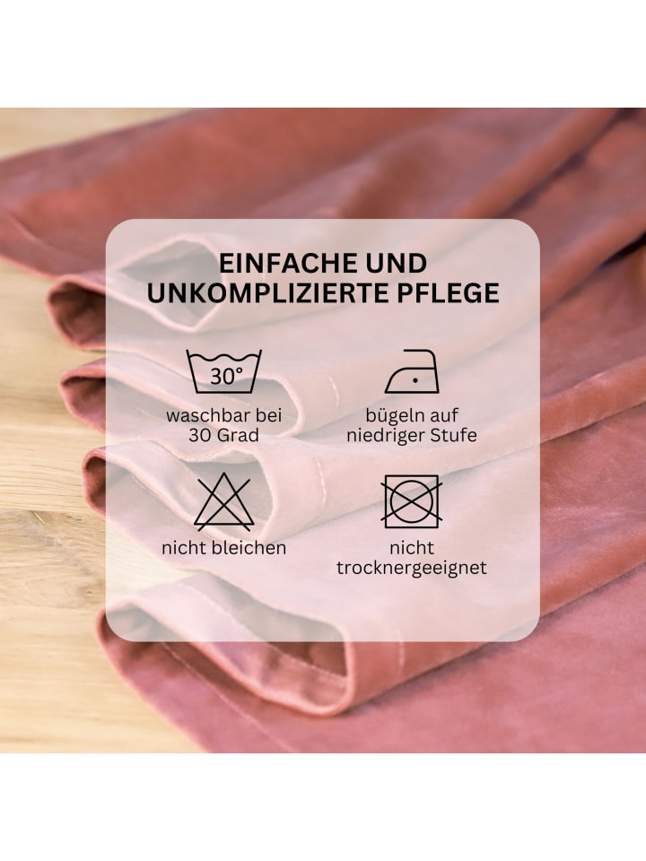 Tom Tailor TT Ösenvorhang VelvetSignature 140 x 250 cm in Rose günstig kaufen 140 x 250 cm