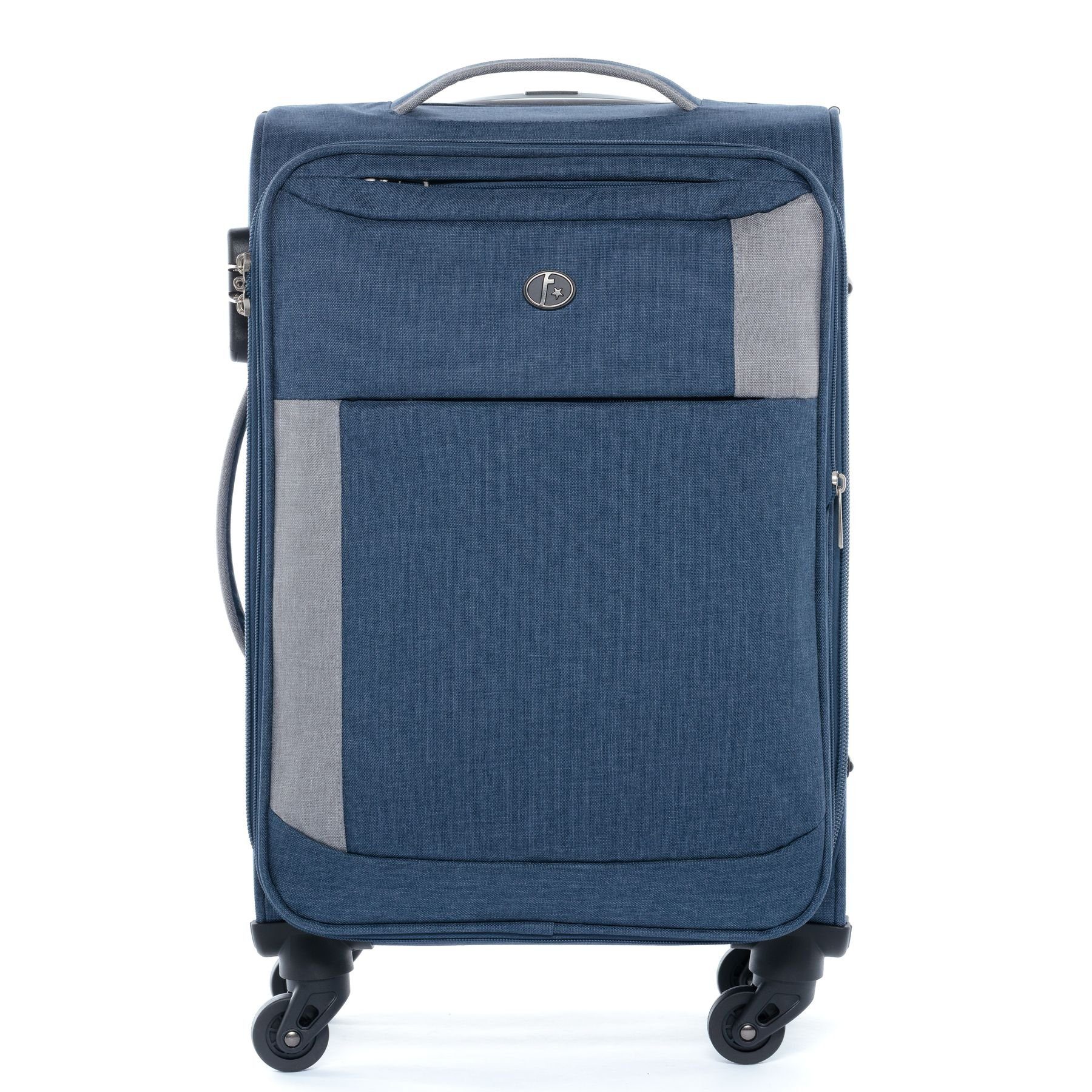 FERGÉ Kofferset 3 teilig Weichschale erweiterbar Saint-Tropez, Trolley 3er Koffer Set, Reisekoffer 4 Rollen, Premium Rollkoffer