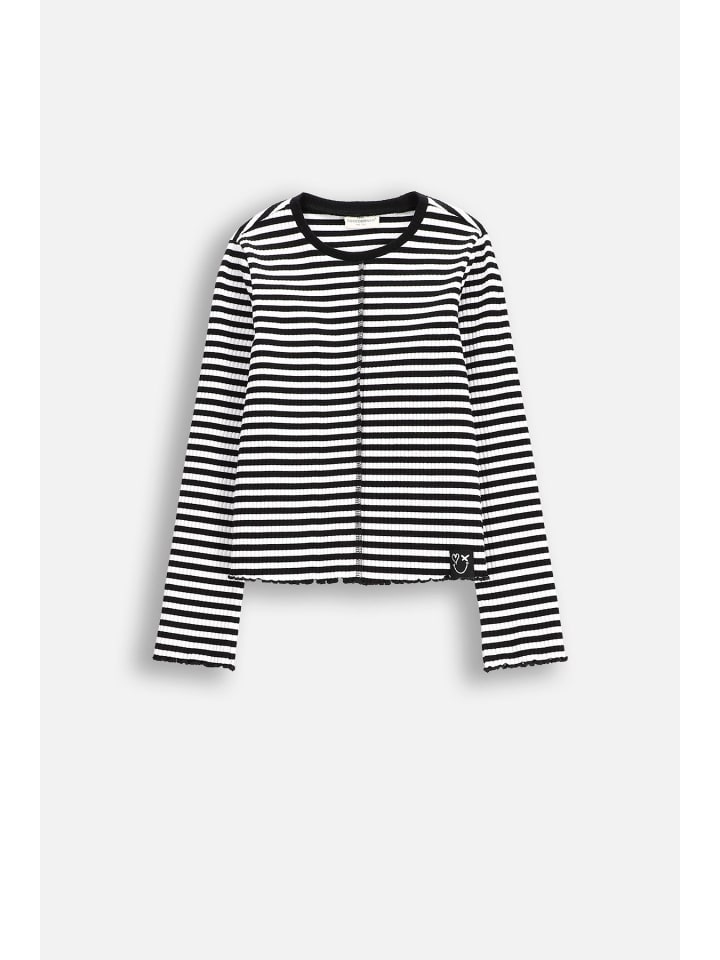 Coccodrillo Langarm-Rippstrick-T-Shirt in bunt günstig kaufen