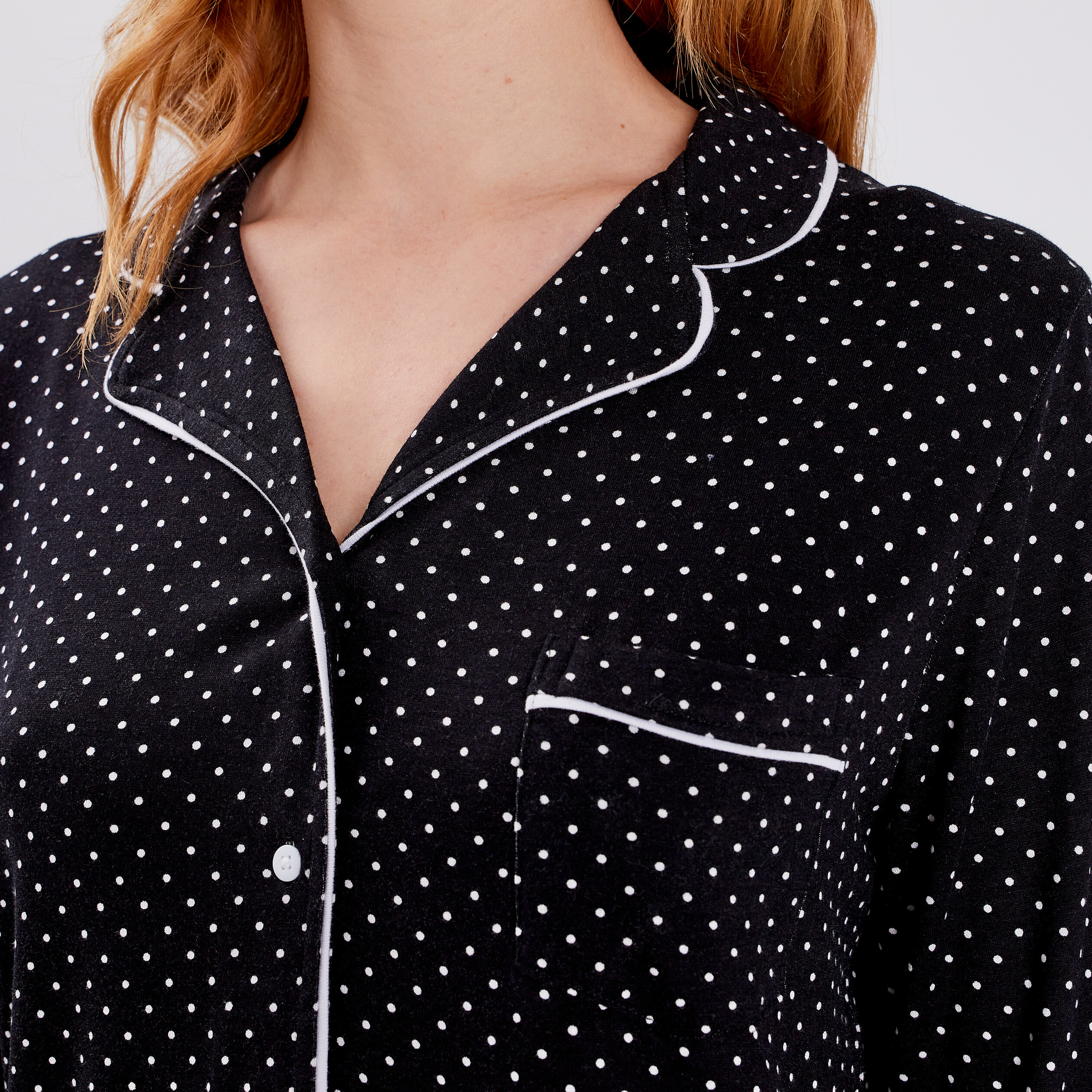 Ensemble pyjama 2 pièces noir femme | La Halle