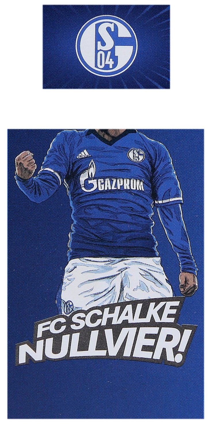 Kinderbettwäsche Hero Kids, FC Schalke 04, 100 x 135 cm, 100% Baumwolle