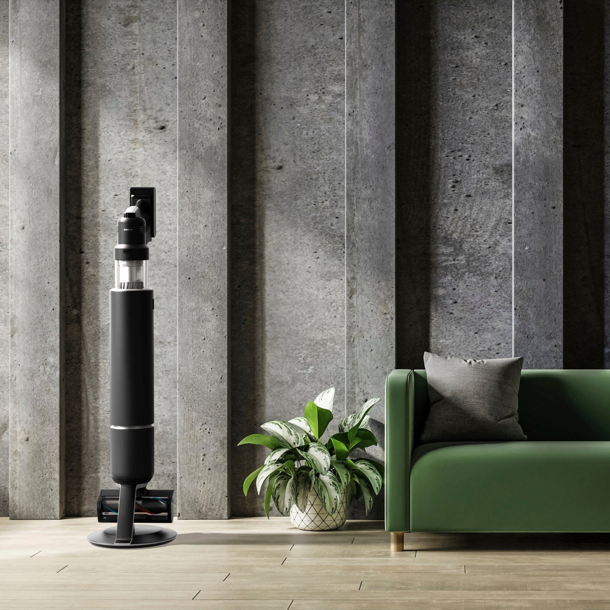 Samsung Akku-Handstaubsauger BESPOKE Jet AI Akku+ CompleteClean VS28C97B4QK/WD, 730 W, beutellos, automatische Entleerung mit selbstschließender Öffnung