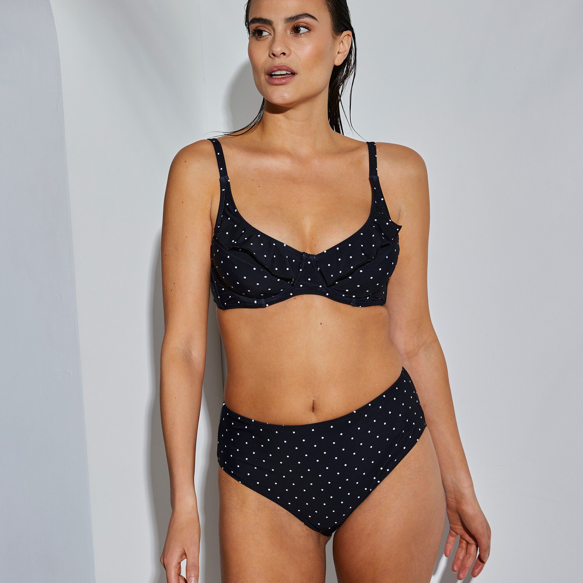 Culotte de bain maxi Sahino imprimé pois