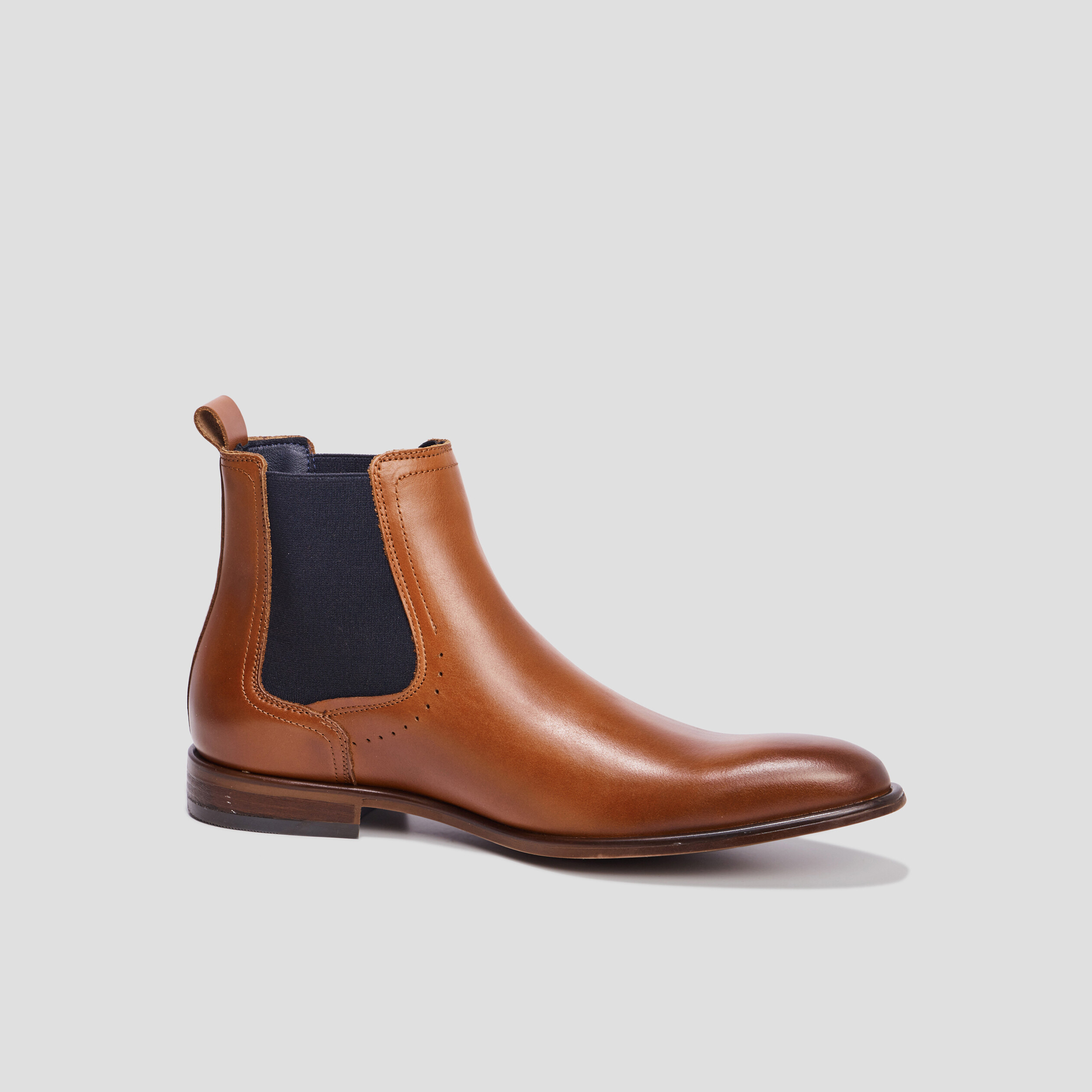 Bottines chelsea en cuir Beavy marron cognac homme | La Halle