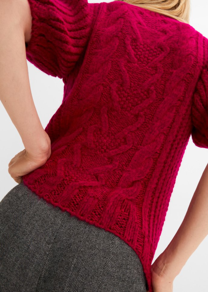 Pullover mit Zopfmuster
