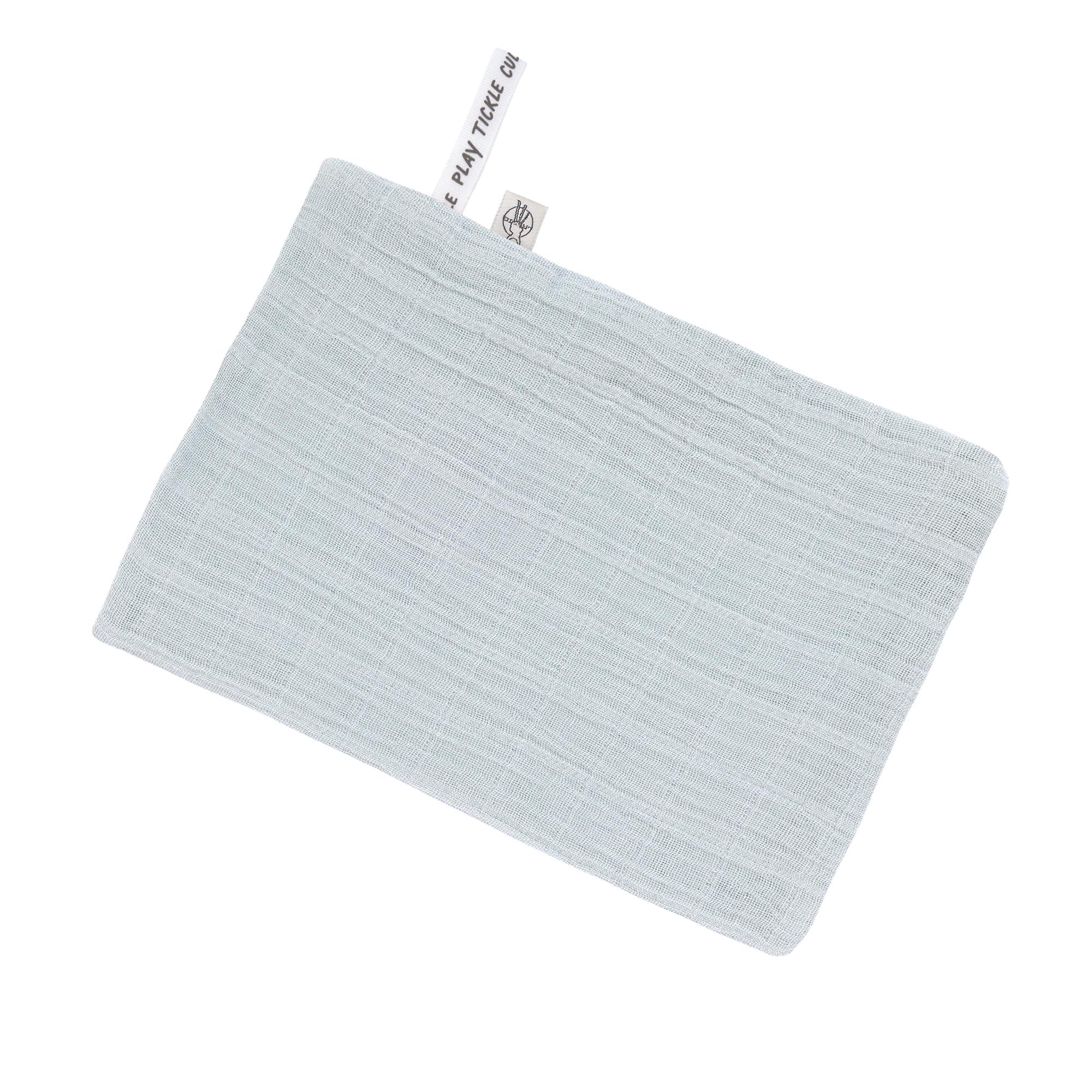 Mull Waschlappen Baby 3er Set, Hellblau