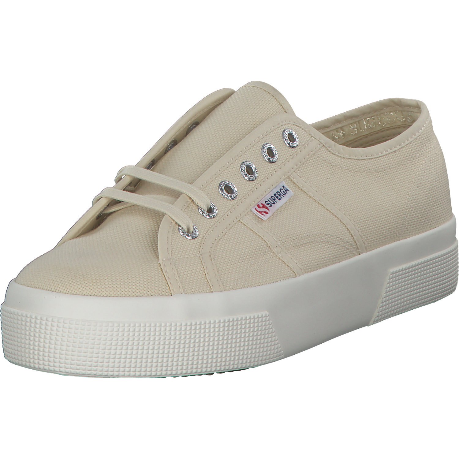 Superga 2740 Platform S21384W, Schnürschuhe, Damen, beige eggshell avorio