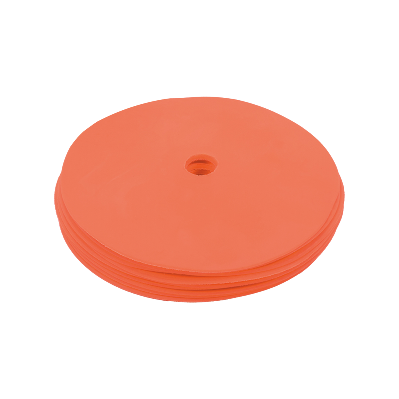 Cawila Gummi Markierungsscheiben 10er Set | rutschfeste Floormarker | 15cm | orange