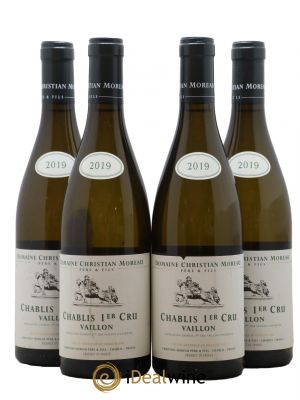 Chablis 1er Cru Vaillons Christian Moreau  2019 - Lot de 4 Bouteilles