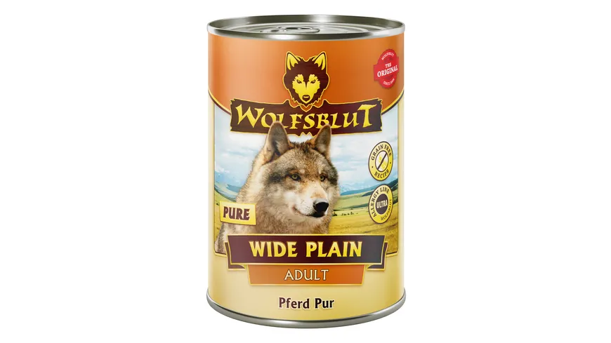 Wolfsblut Hundenassfutter Wide Plain Pure Pferdefleisch 395 g