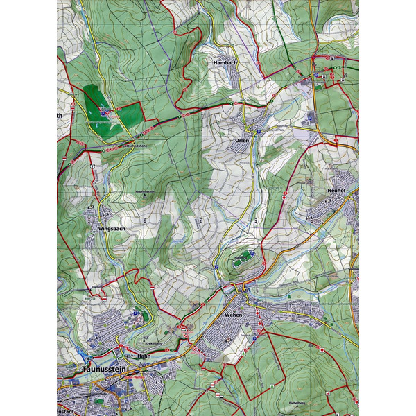Wiesbaden und Umgebung 1 : 25 000 - Wanderkarte