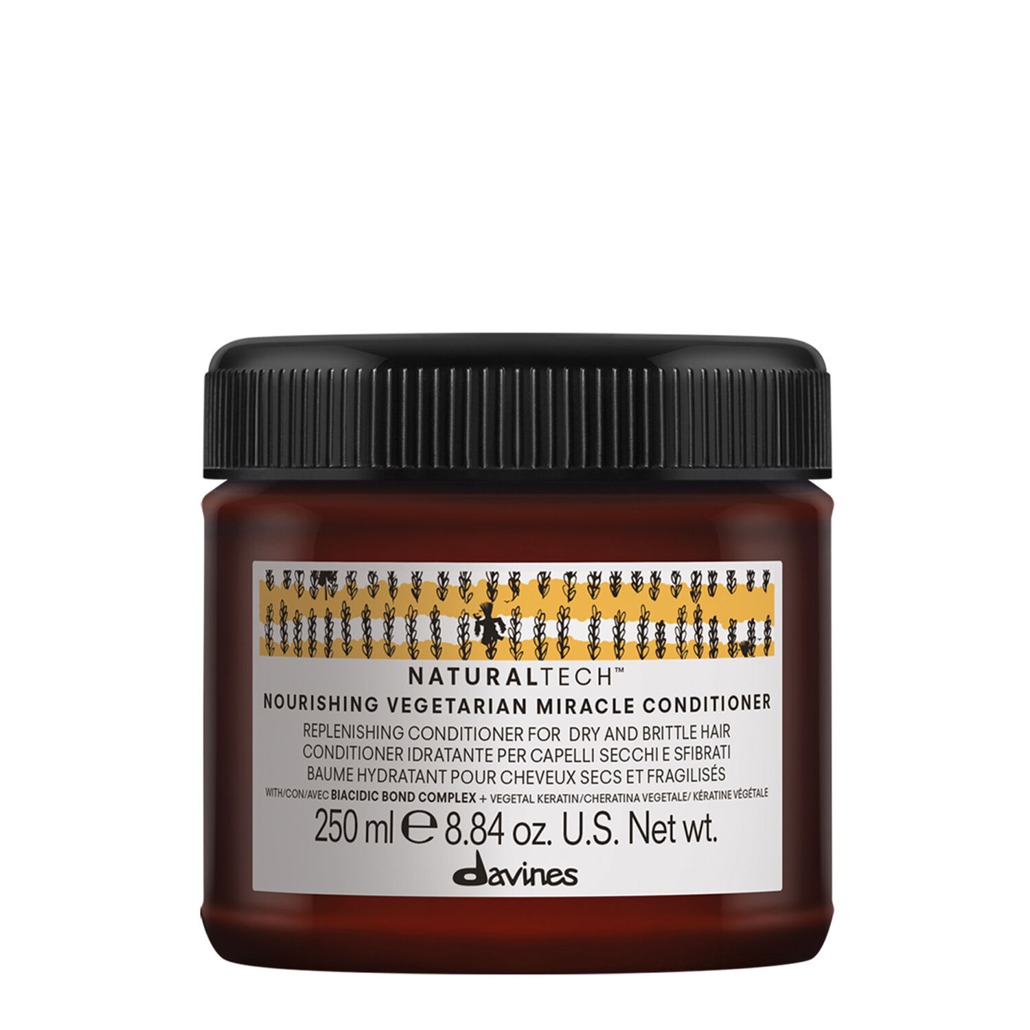 Davines Nourishing Vegetarian Miracle Baume Hydratant Cheveux Sec & Fragilisés 250 ml