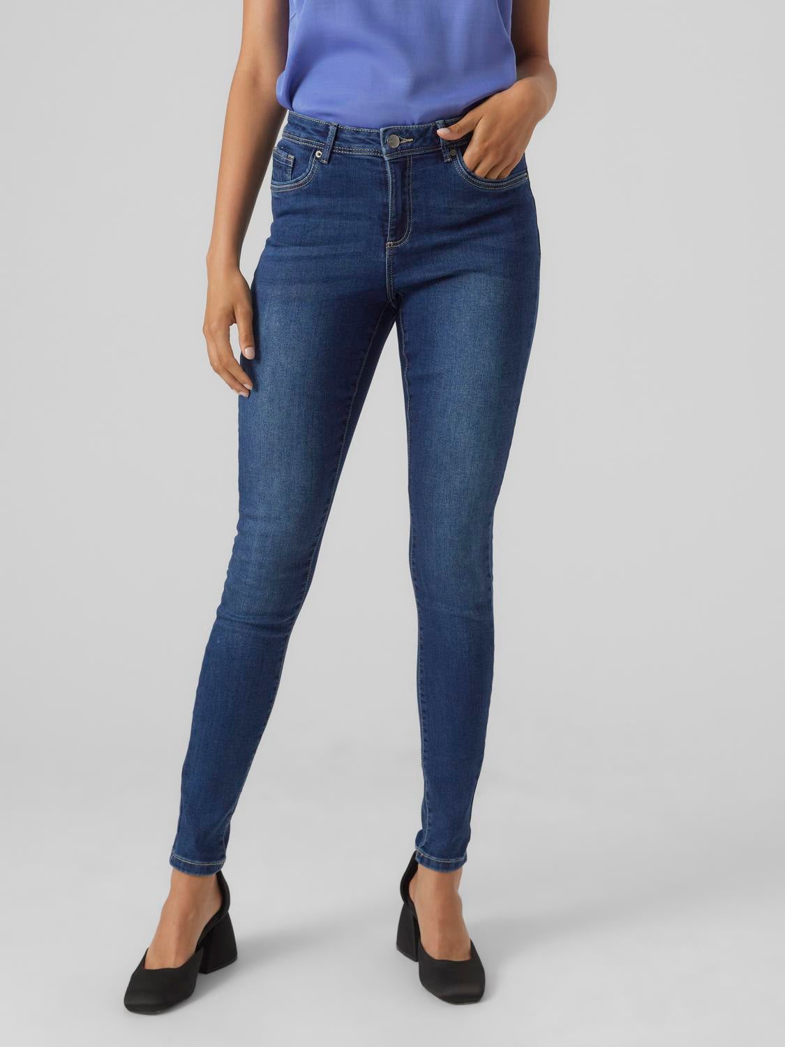 VMTANYA Mid Rise Skinny Fit Jeans