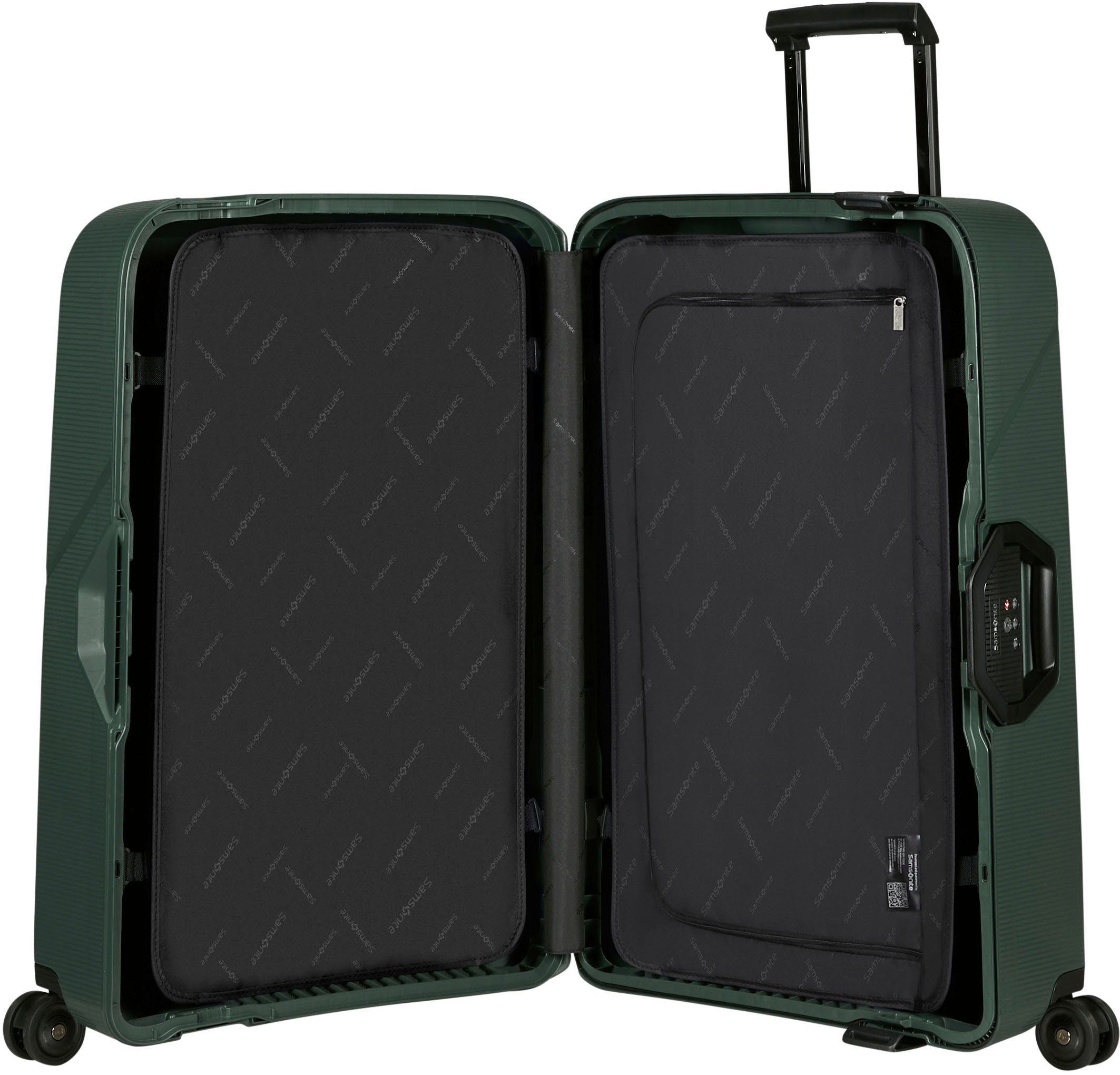 Samsonite Hartschalen-Trolley Magnum Eco forest green, 55 cm, 4 Rollen, aus recyceltem Material; Made in Europe