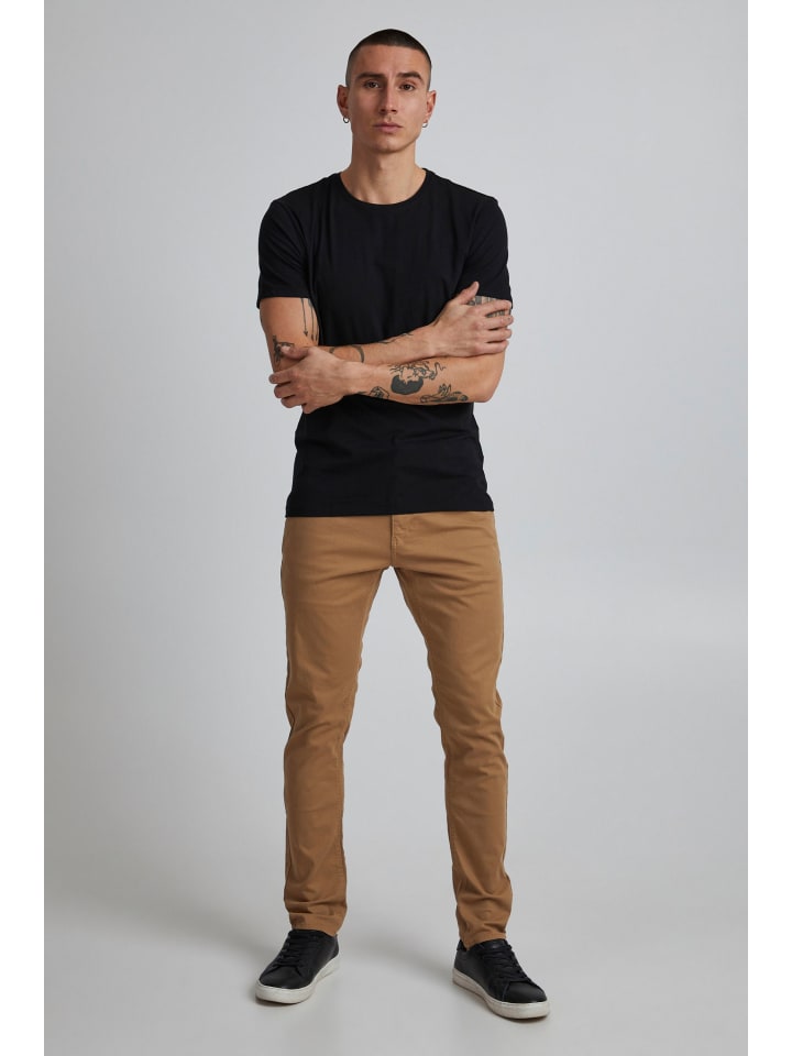 BLEND Chinohose BHNATAN pants - 20703472  Chinohose Slim Fit mit Gürtelschlaufen in rotbraun günstig kaufen