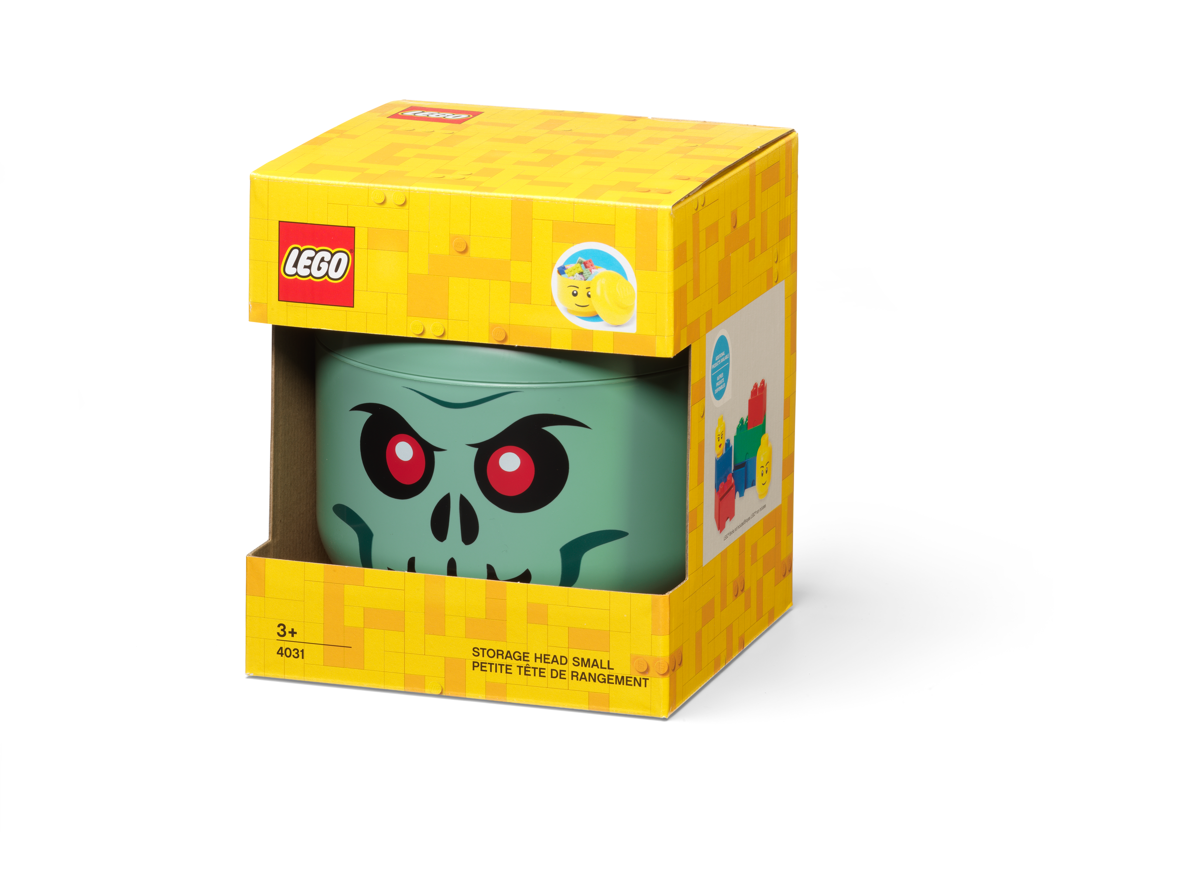 Petite boîte de rangement Tête de squelette – Vert 5007888