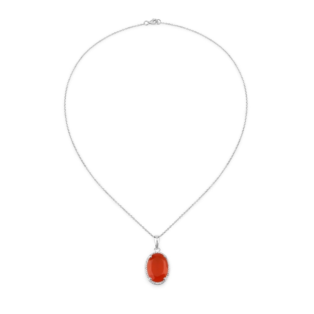 Rafaela Donata Chaîne Argent sterling Cornaline en Argent Bijoux