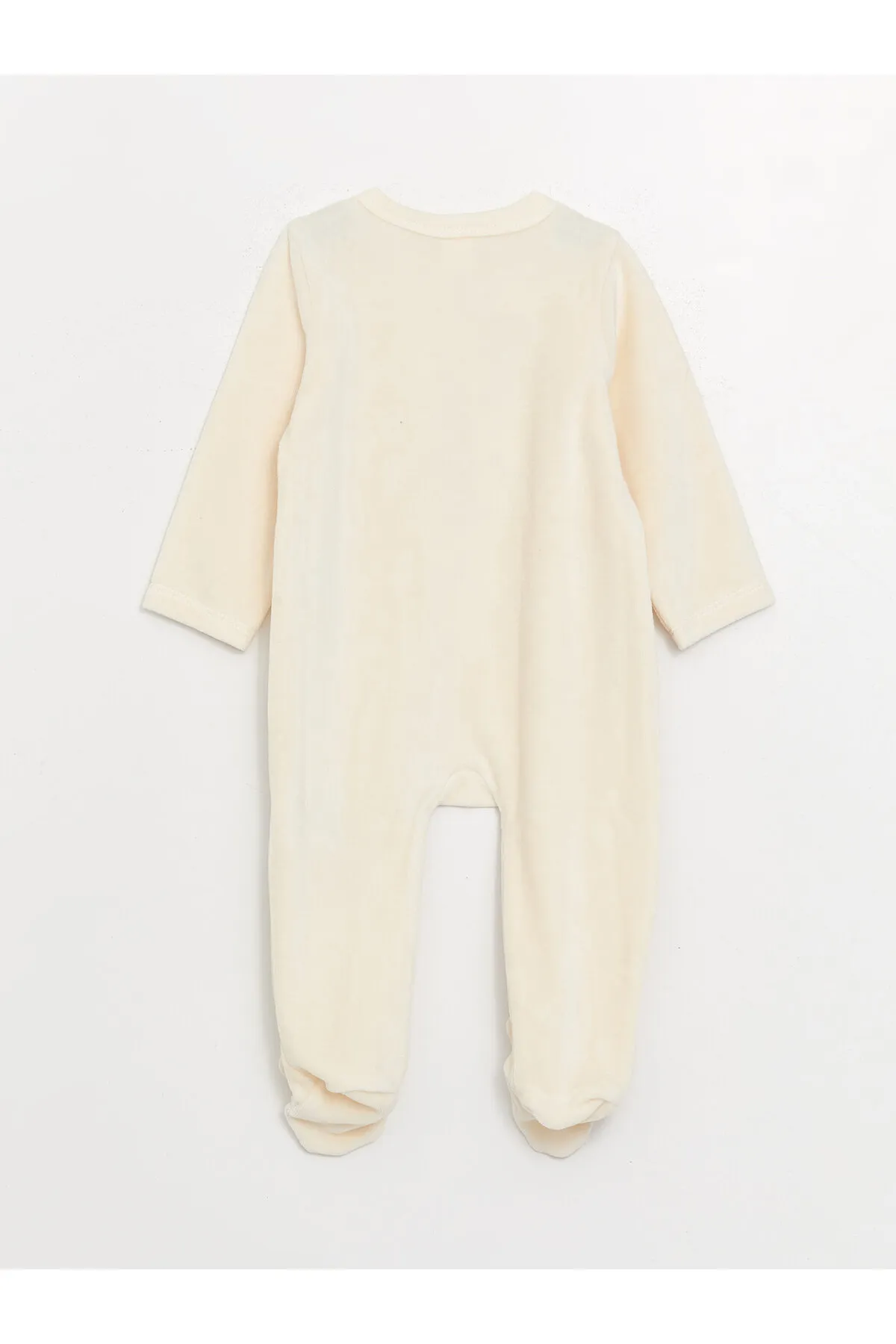 LC Waikiki  Langärmliger Baby-Jumpsuit für Jungen mit Rundhalsausschnitt und Stickerei