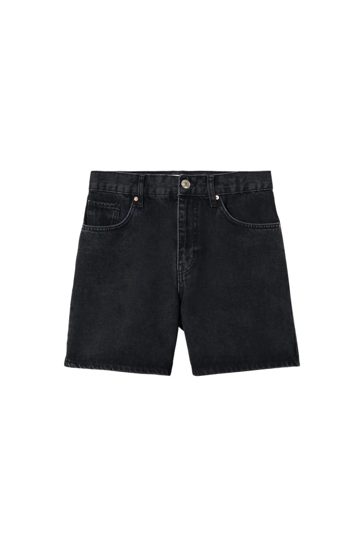 MANGO  Schwarze Denim-Damenshorts und Bermuda 37000324