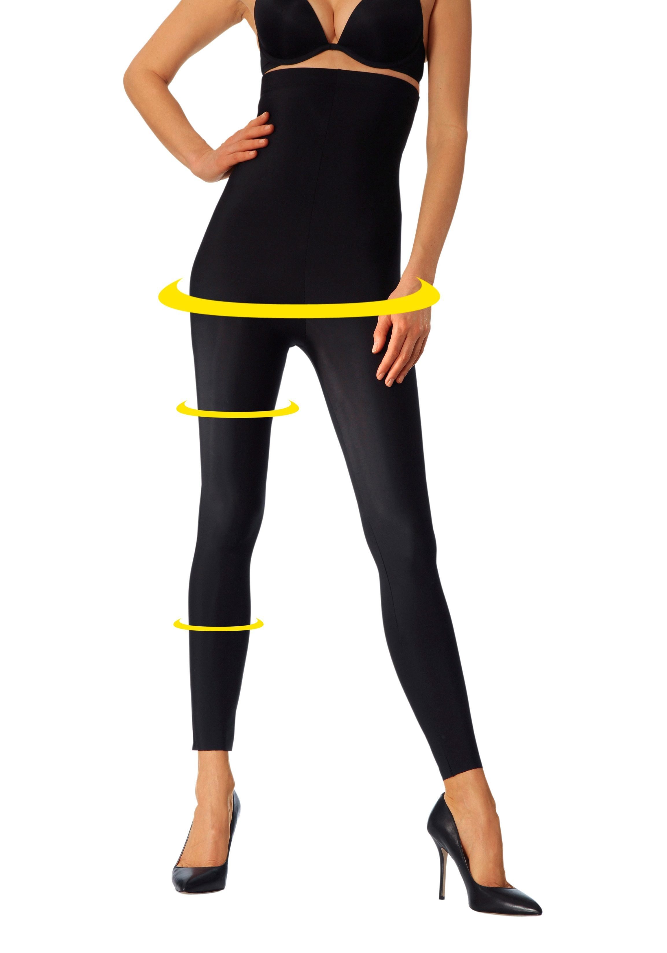 LASCANA Highwaist Leggings mit leichtem Shaping Effekt, Loungewear