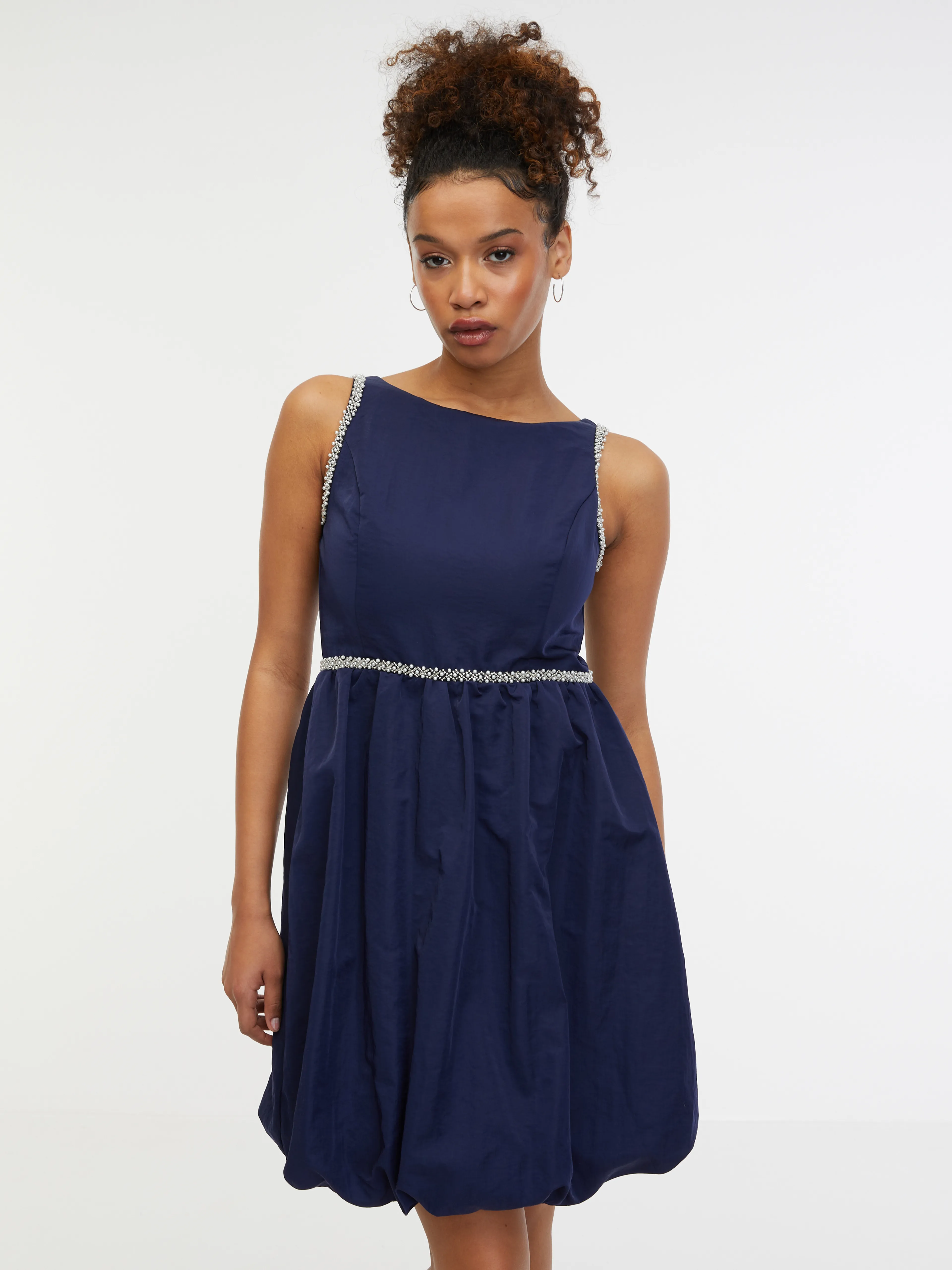 Dunkelblaues Damenkleid ORSAY