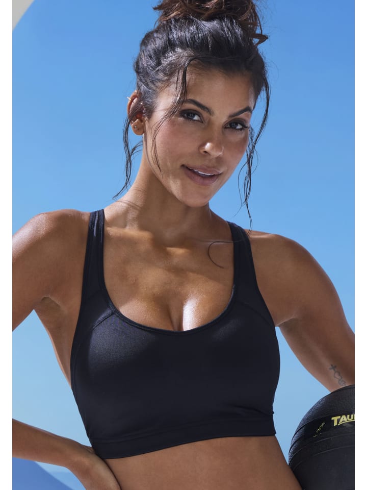 LASCANA ACTIVE Sport-BH in schwarz günstig kaufen
