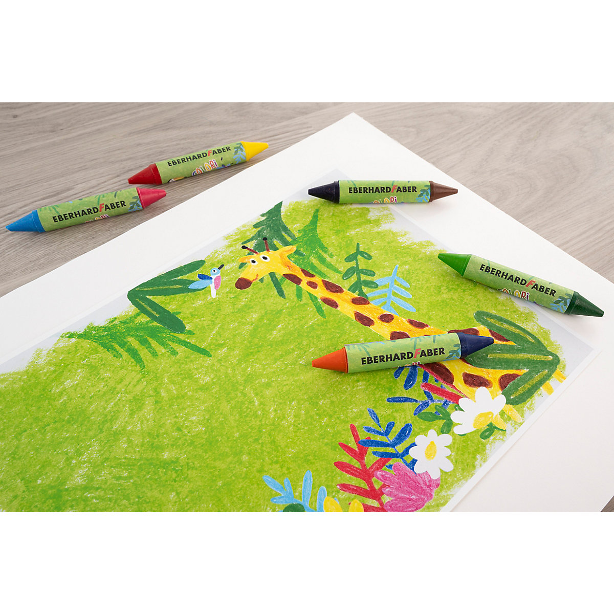Doppel-Wachsmalstifte COLORI DUO, 6 Stifte - 12 Farben