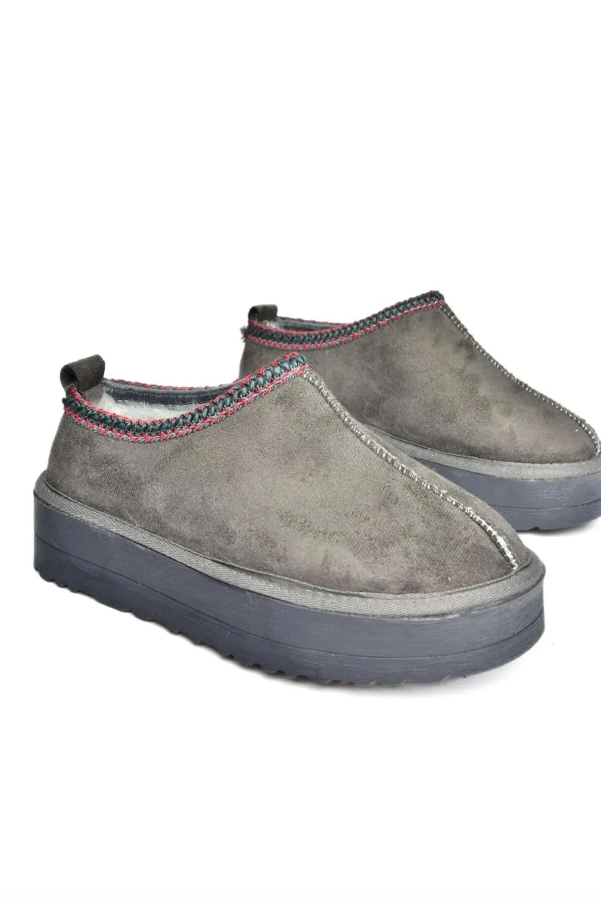 Fox Shoes  Pantolette - Grau - Flacher Absatz