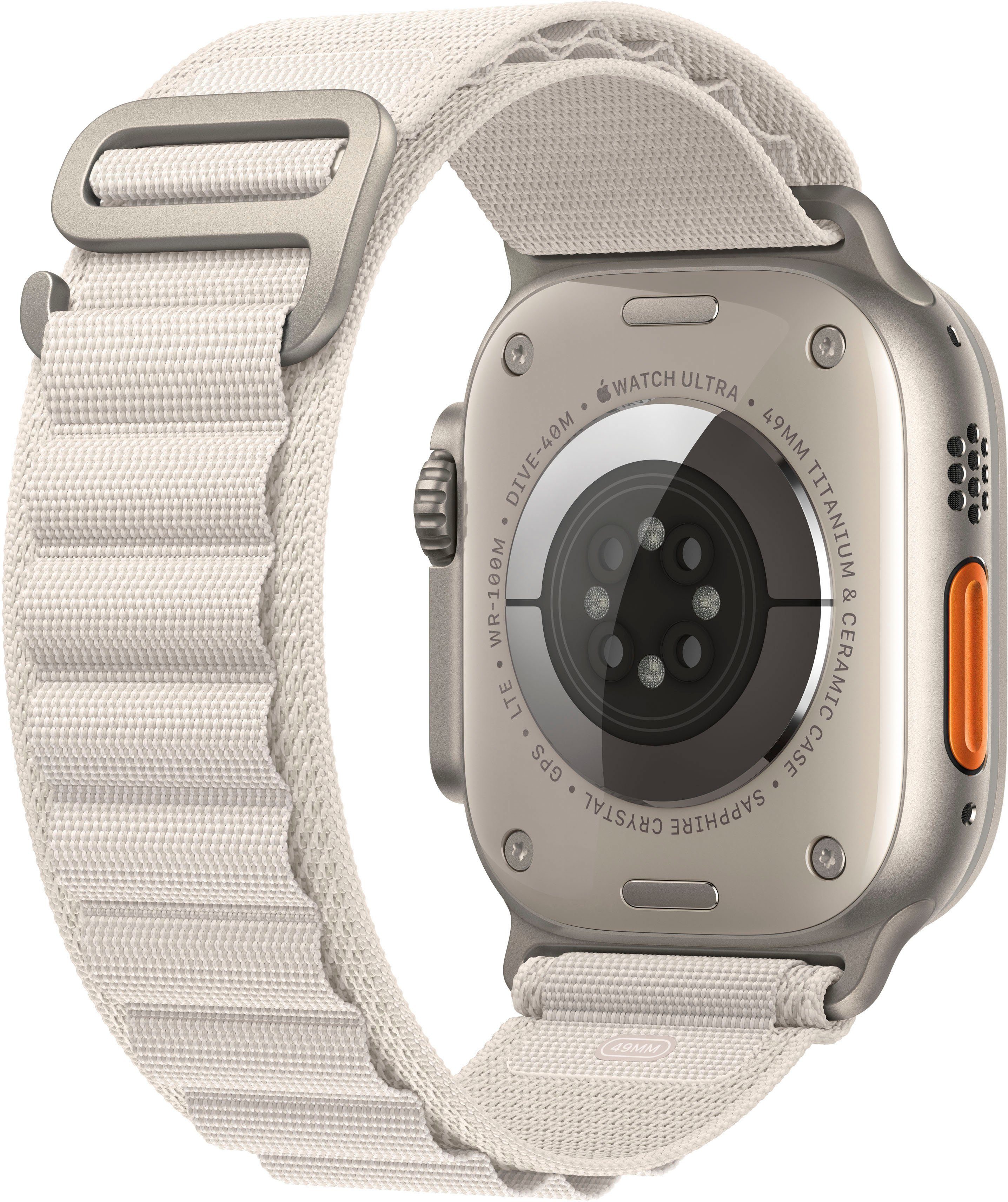 Apple Watch Ultra GPS + Cellular 49mm Alpine Medium Watch, Gemacht für extreme Anforderungen