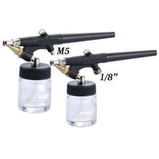 MK3 Airbrush Single-Action Pistole Einsteigerset mit 2 Farbbehältern und Schlauch