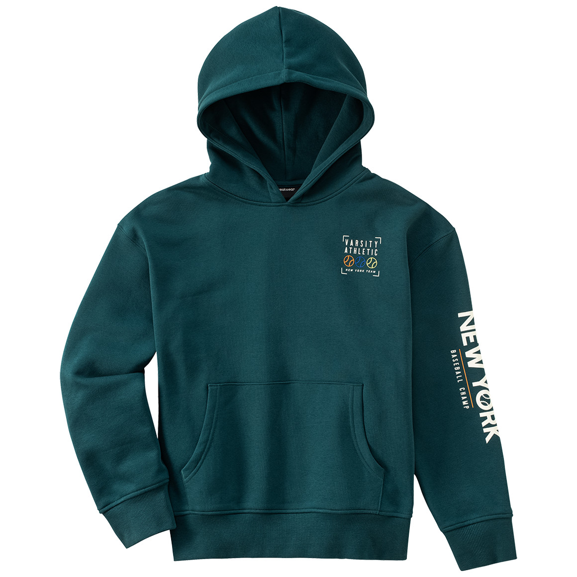 Jungen Hoodie mit gummiertem Print