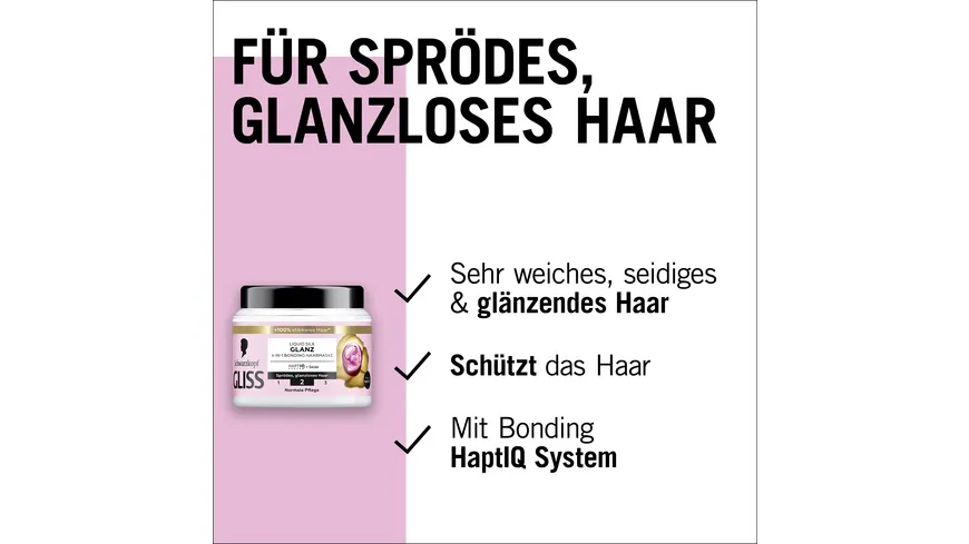 GLISS Liquid Silk Glanz 4-in-1 Bonding Haarmaske 400 ml