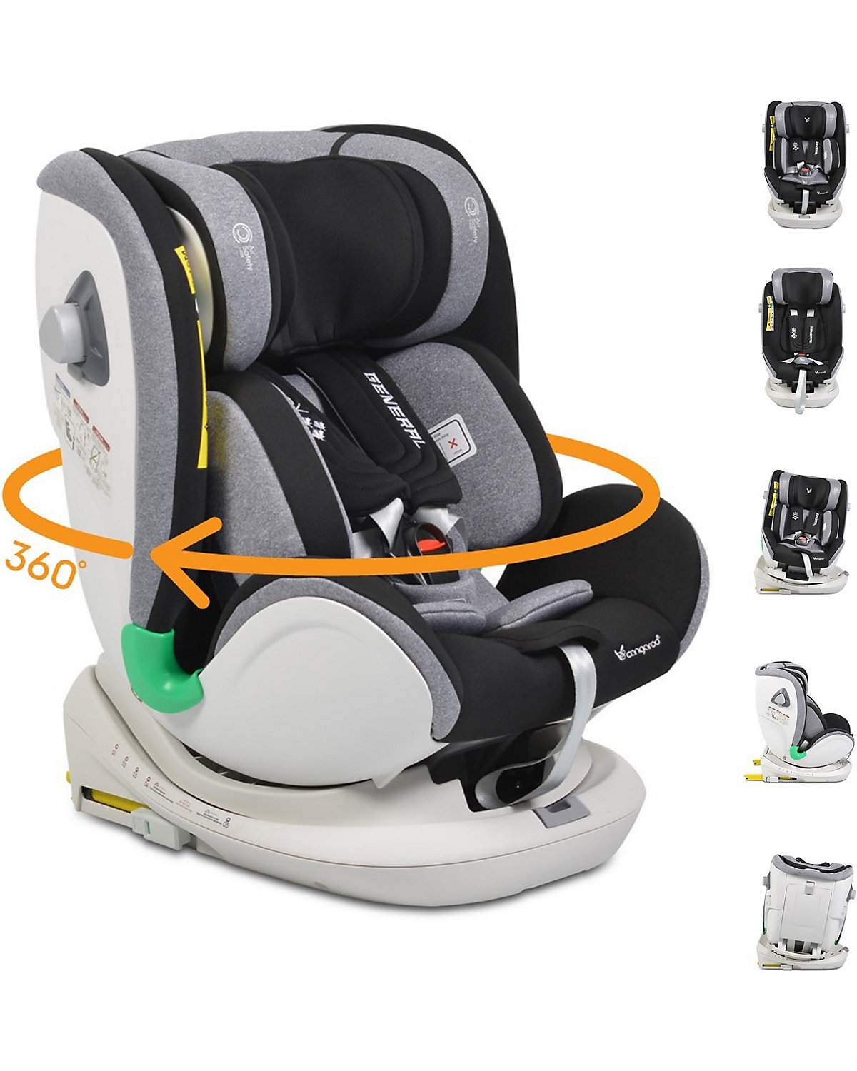 Kindersitz General Gruppe 0+/1/2/3 (0-36) kg Isofix Kindersitze