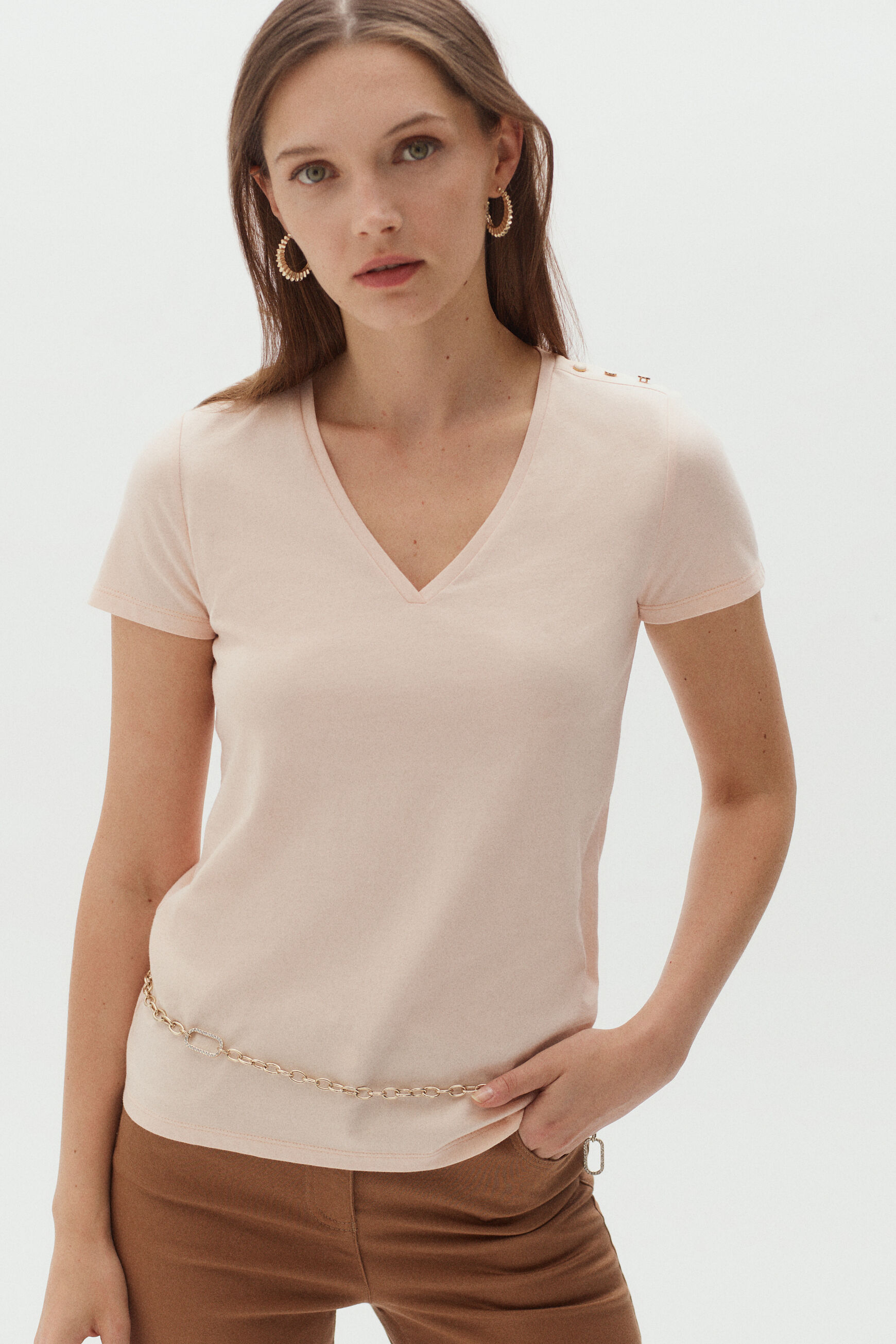 t-shirt manon rose pastel femme