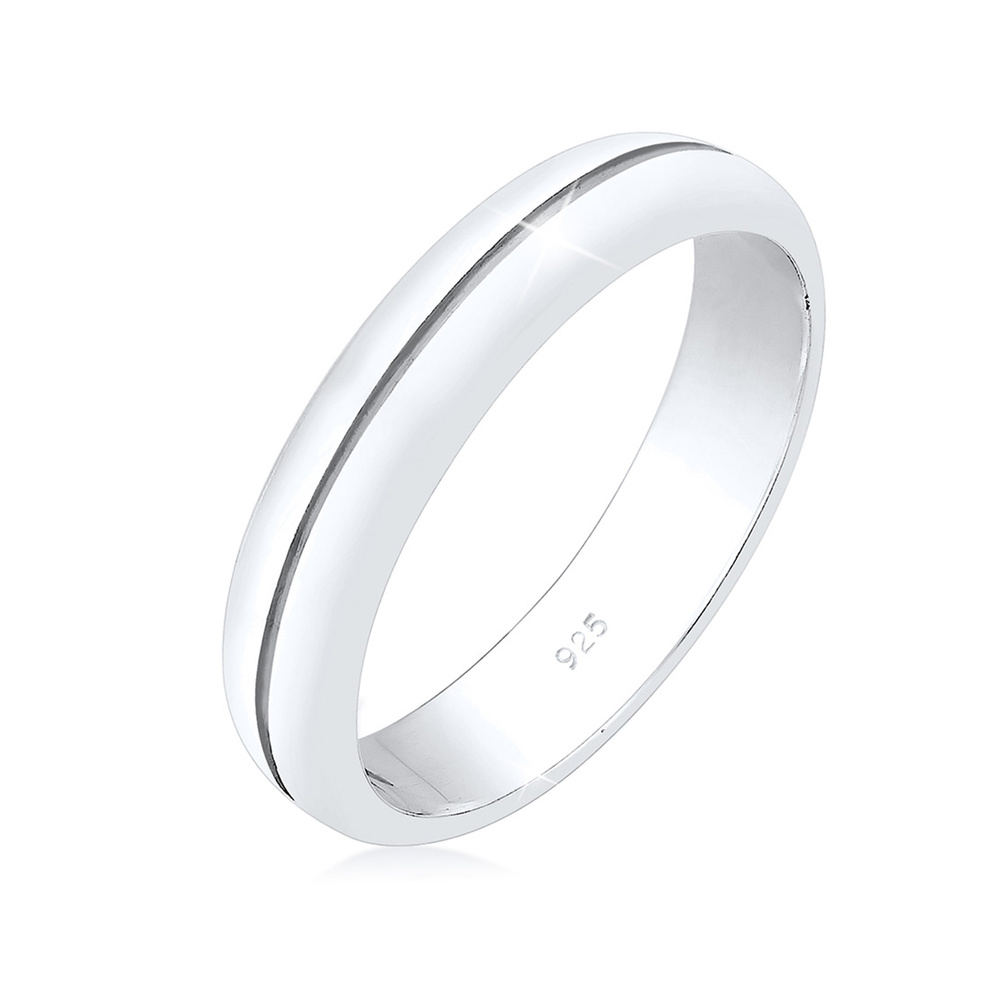 Elli PREMIUM Elli PREMIUM Bague Femme l'Engagement une Base Élégante en Argent Sterling 925 Bague