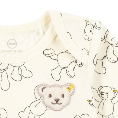Body langarm, beige für Jungs