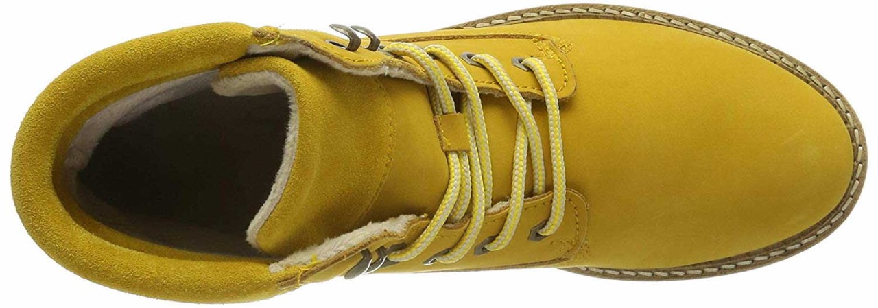 TAMARIS Schnür-Stiefeletten gelb