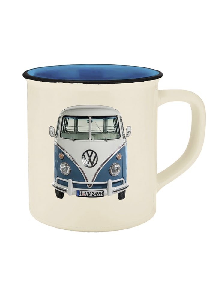 Geda Labels Tasse VW blauer Bulli Emaille-Optik 400ml in Blau - 400ml günstig kaufen onesize