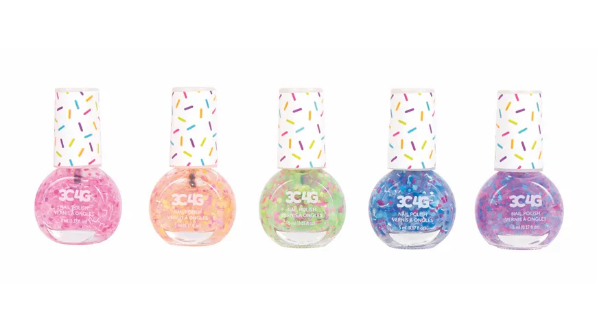 3C4G KONFETTI NAGELLACK (5ER PACK)