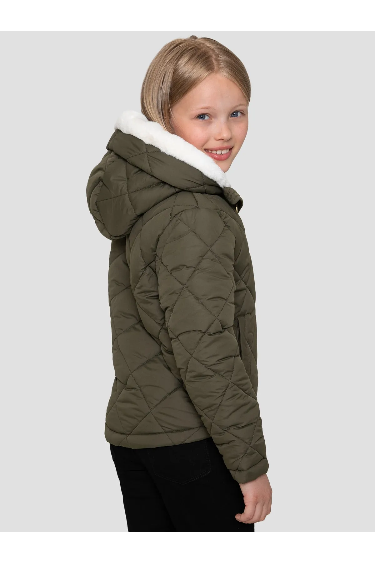 Threadgirls  Jacke Diamond Quilted Flame