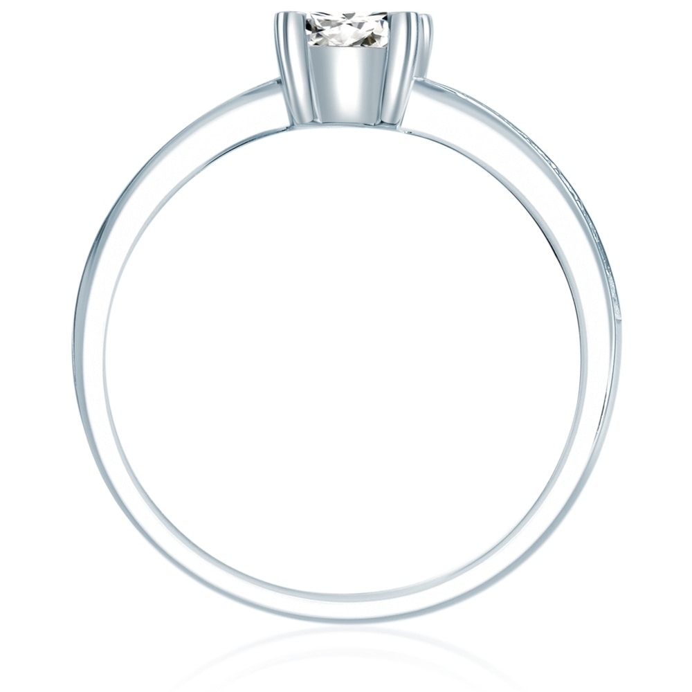 Trilani Bague en argent Argent sterling Oxyde de zirconium (CZ) en Argent Bague