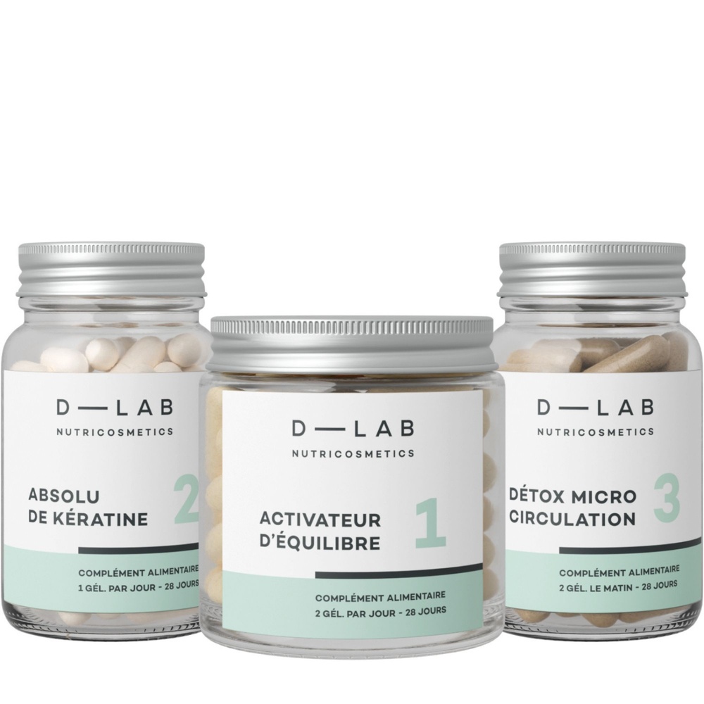 D-Lab Nutricosmetics Programme Masse-Capillaire Chute & Cheveux affinés