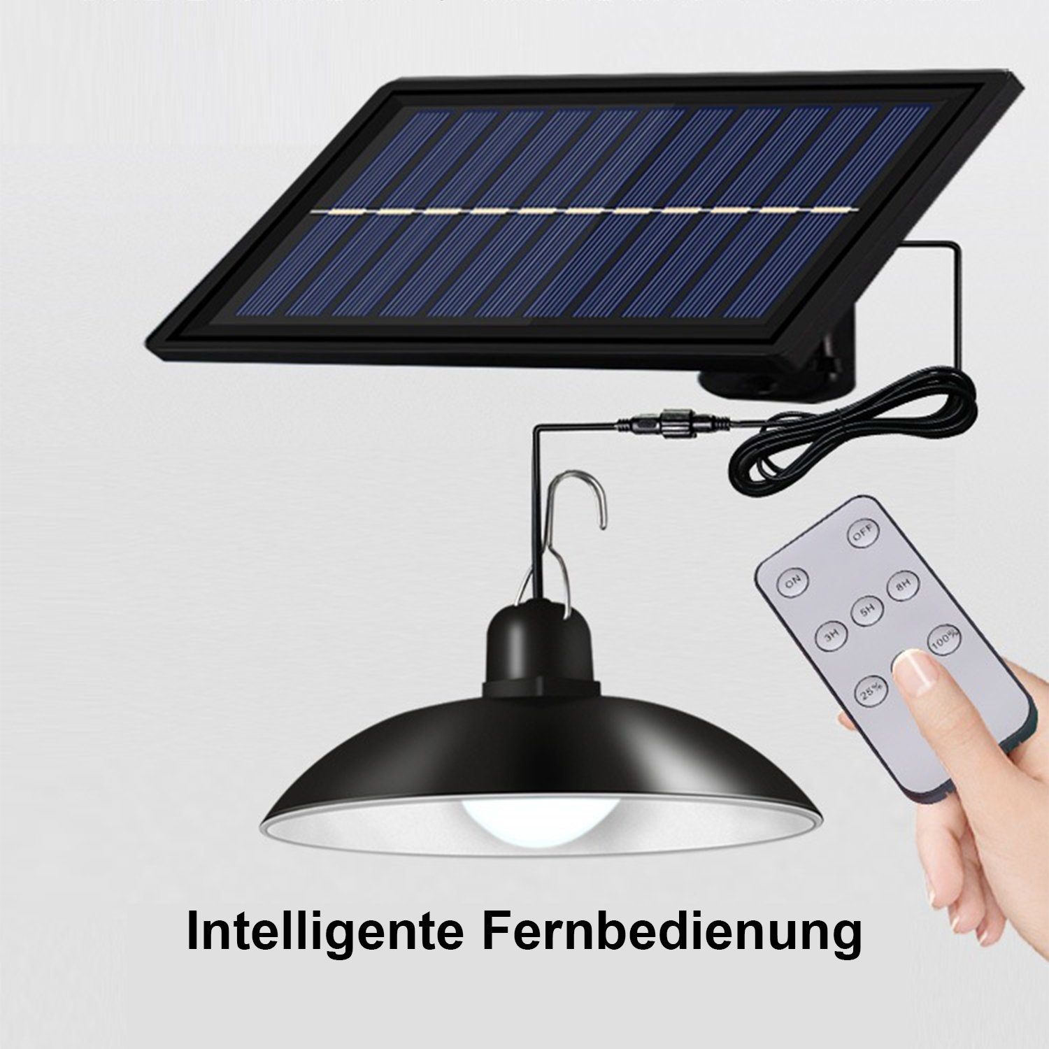 Kpaloft LED Solarleuchte, Solarlampen Außen IP65 Wasserdicht mit Fernbedienung