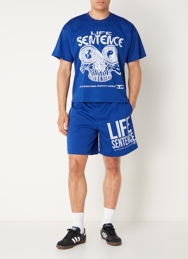 T-shirt Obey Bigwig Otium con dettagli in mesh e stampa fronte-retro.