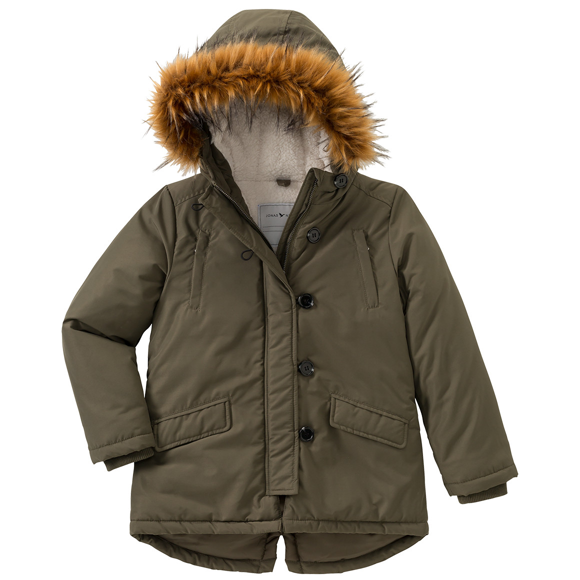 Mädchen Parka mit Fellimitat