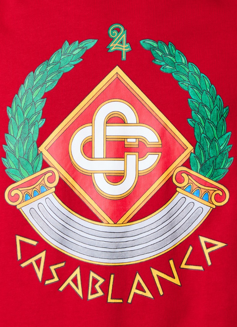 Koszulka Casablanca z organicznej bawełny z nadrukowanym logo