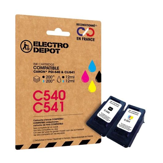 Cartuș de cerneală ELECTRO DEPOT compatibil Canon C540/541, pachet color