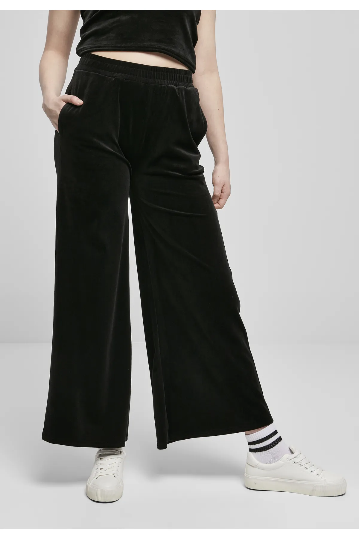 Urban Classics  Damen Sweatpants mit geradem Bein und hoher Taille
