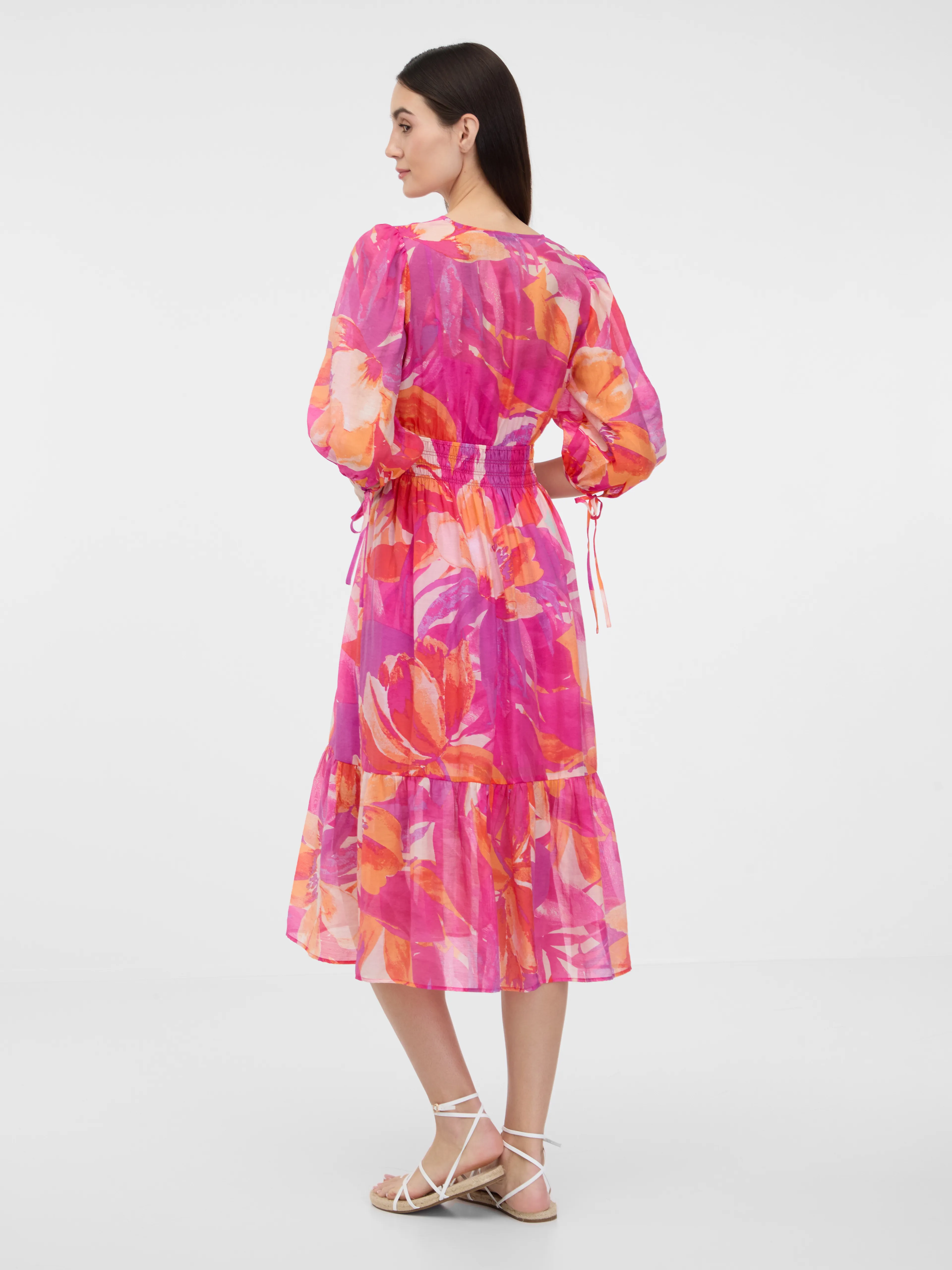 Dunkelrosa Damen Midikleid ORSAY