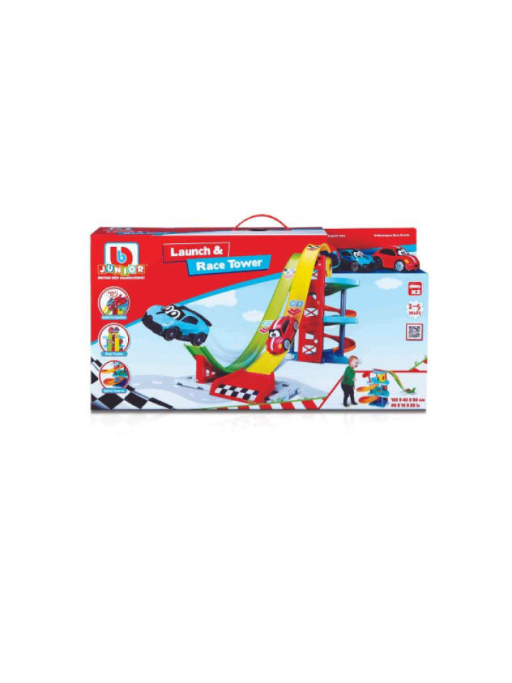BB Junior Spielset Launch & Race Tower, inkl. 2 Fahrzeugen in mehrfarbig günstig kaufen onesize